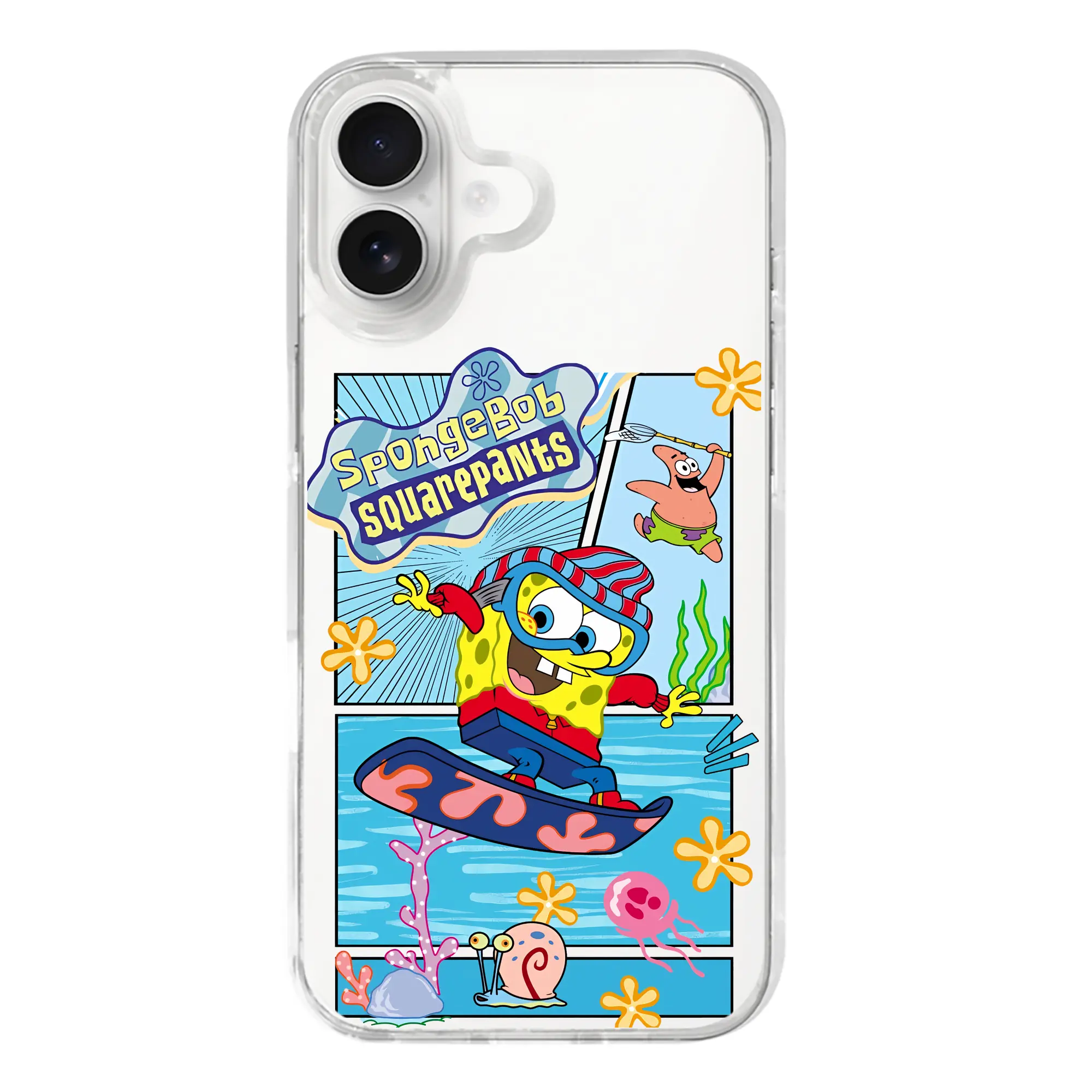 スポンジボブ グッズ スポンジボブ - iPhone 17シリーズ 透明スマホケース – 薄型・耐衝撃・精密フィット保護カバー